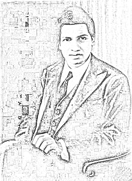 This is an image of the great Indian mathematician, Srinivasa Ramanujan.